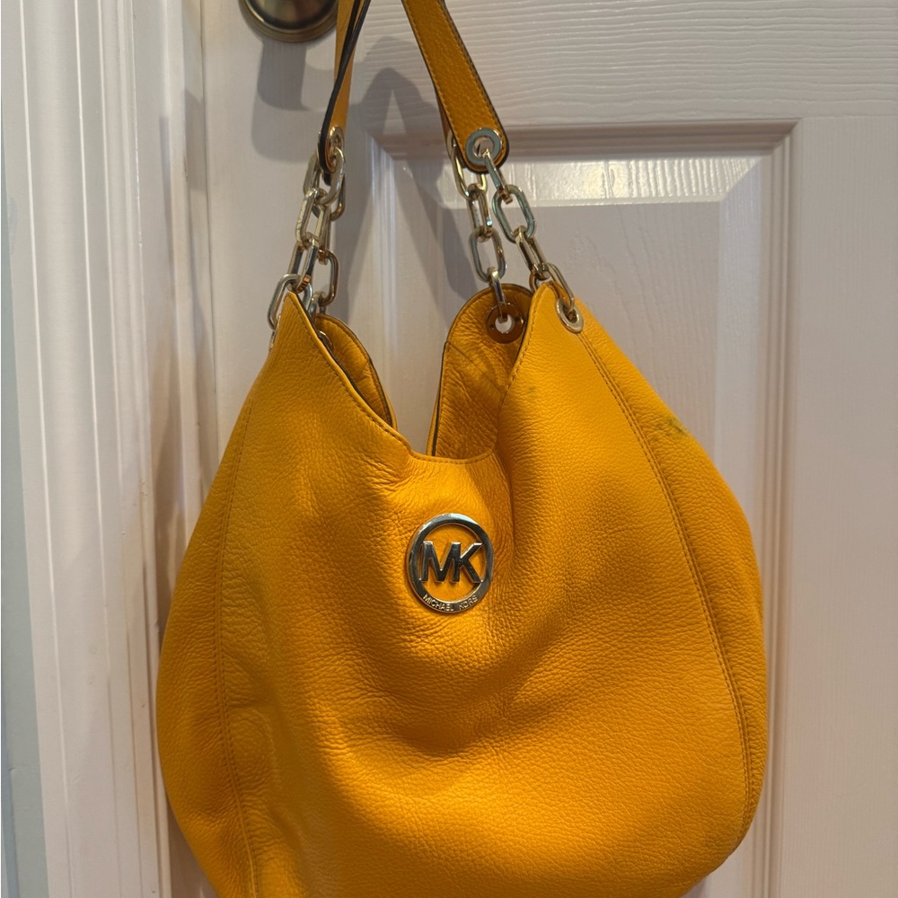 Michael Kors Vibrant Yellow Hobo Bag